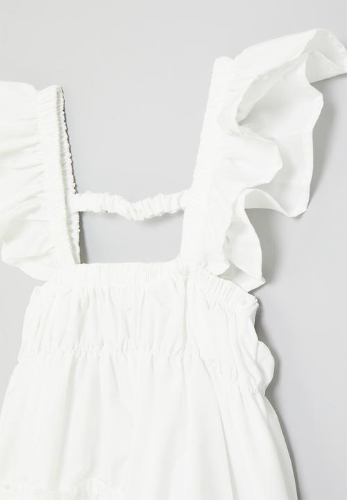 Pop Candy - Tiered dress - white