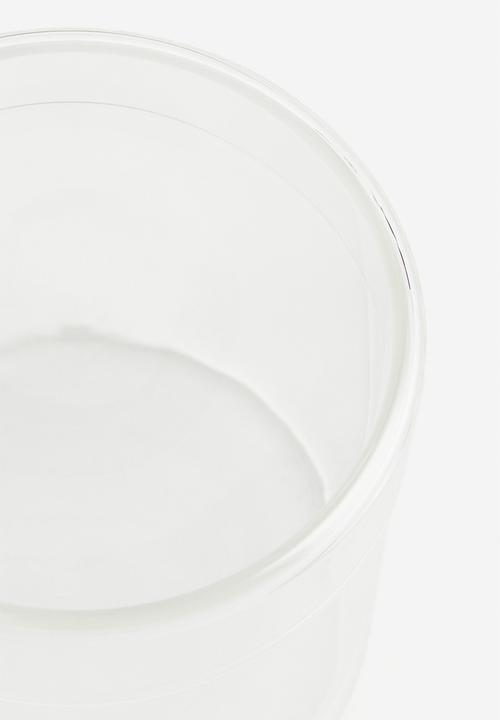 H&M - Glass box with a lid - clear glass