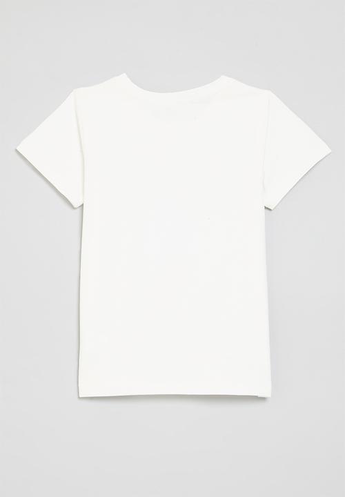 Pop Candy - Printed tee - blue & white