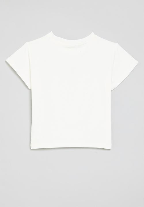 Pop Candy - Dino print crew neck tee-white