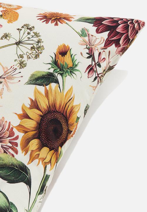 H&M - Patterned cushion cover - white