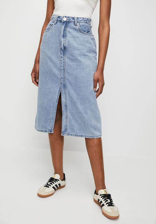 Superbalist - Denim pencil skirt - lt blue