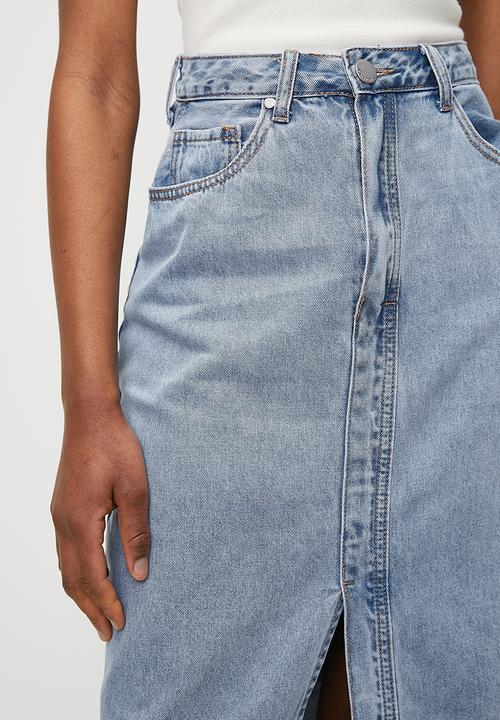 Superbalist - Denim pencil skirt - lt blue