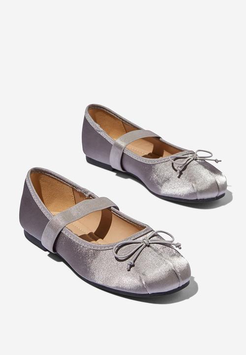 Cotton On - Olivia ballet flat - steel satin