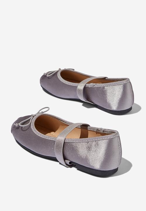 Cotton On - Olivia ballet flat - steel satin