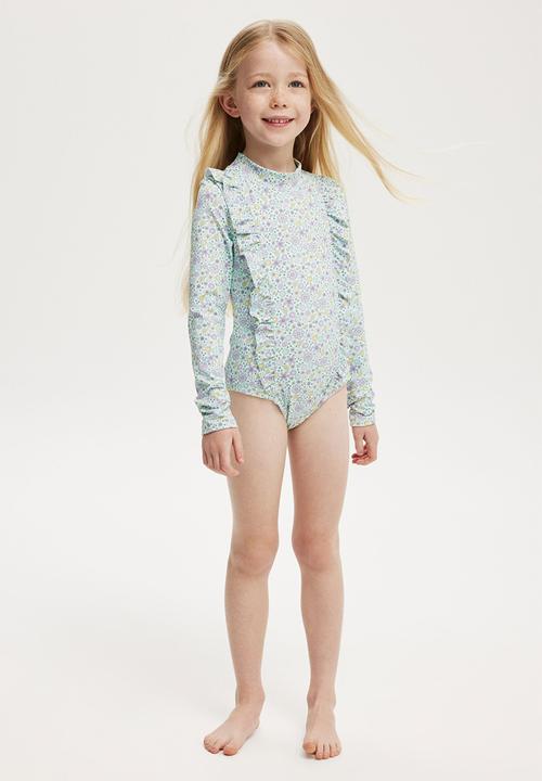 Cotton On - Lydia one piece - barber blue/mimi ditsy