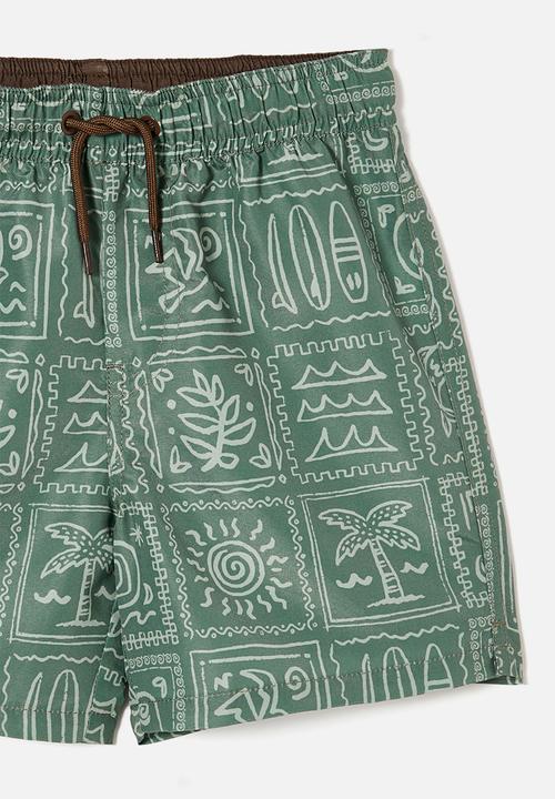 Cotton On - Bailey board short - swag green/deep sage medi coast