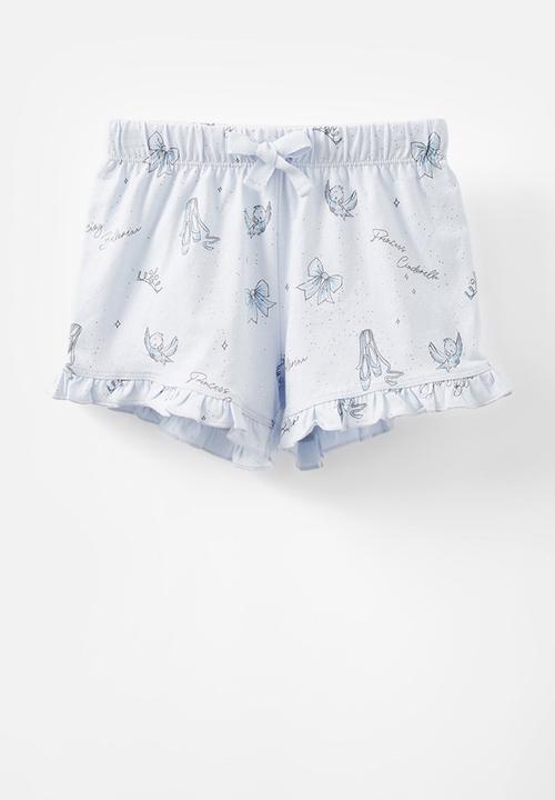 Cotton On - Cinderella stacey flutter short sleeve pyjama set licensed - blue