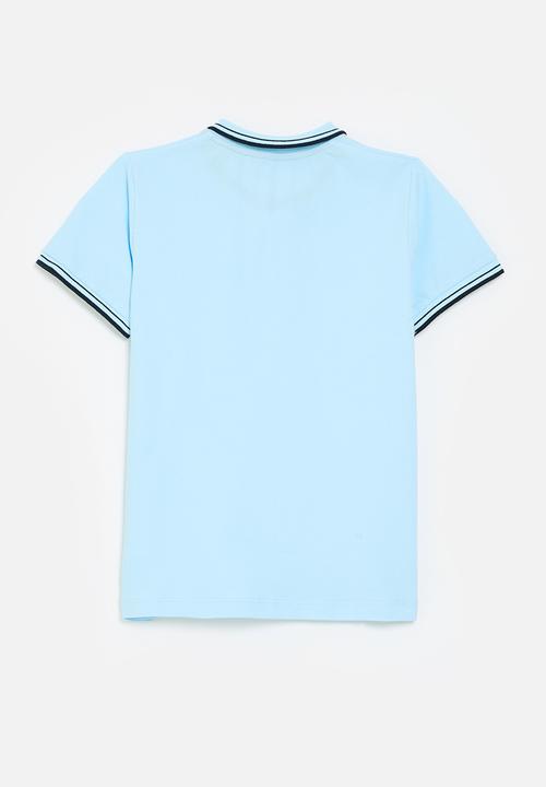 Pop Candy - Golf shirt-light blue & black