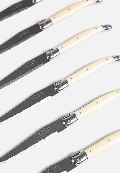 Superbalist Wine & Dine - 6 Pce Ivory Steak Knife Block