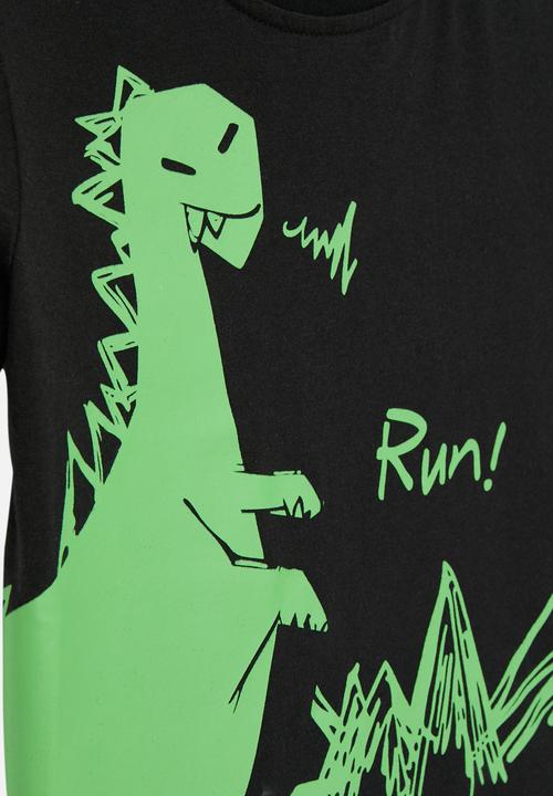 Pop Candy - Printed tee-black & green