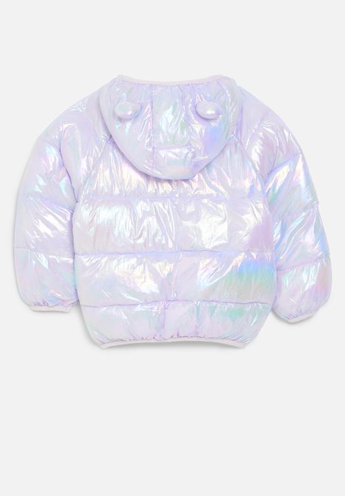 Pop Candy - Metallic puffer jacket - iridescent