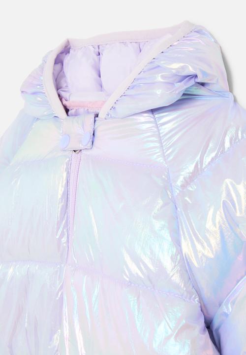 Pop Candy - Metallic puffer jacket - iridescent