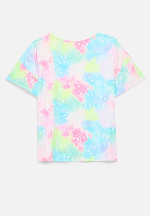 Pop Candy - Tie dye cre neck tee-multi