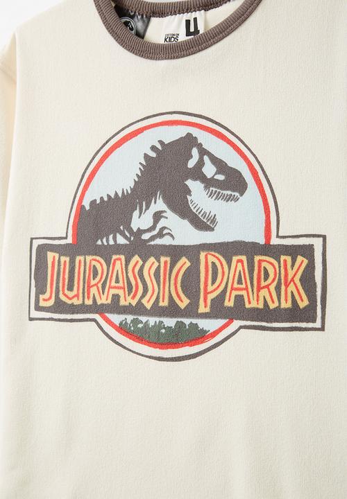 Cotton On - Damon short sleeve pyjama set license - lcn uni jurassic park/ dark vanilla