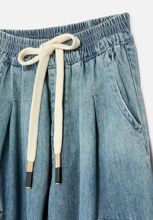 Pop Candy - Cuffed joggger-blue