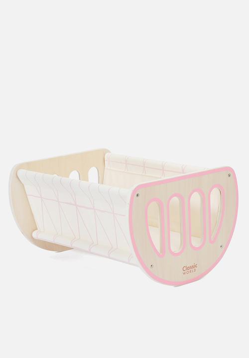Greenbean Learning - 2-in-1 doll toy cradle - multi