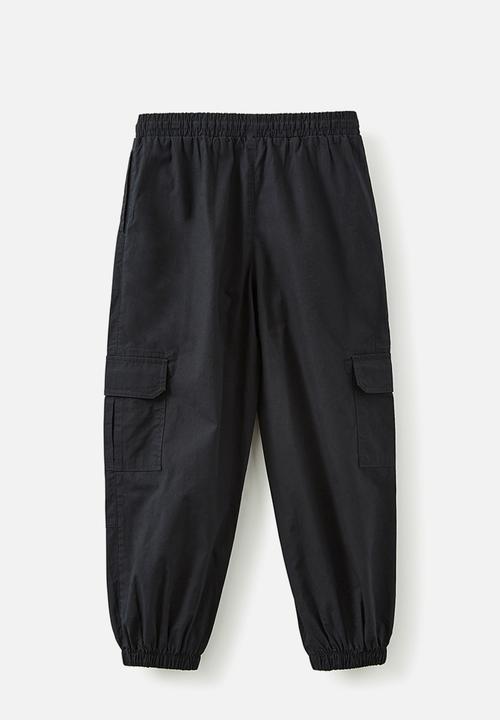 Cotton On - Alex utility pant - black