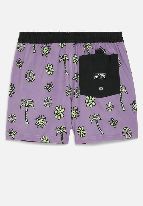 Billabong  - Sundays shady elastic - black & purple