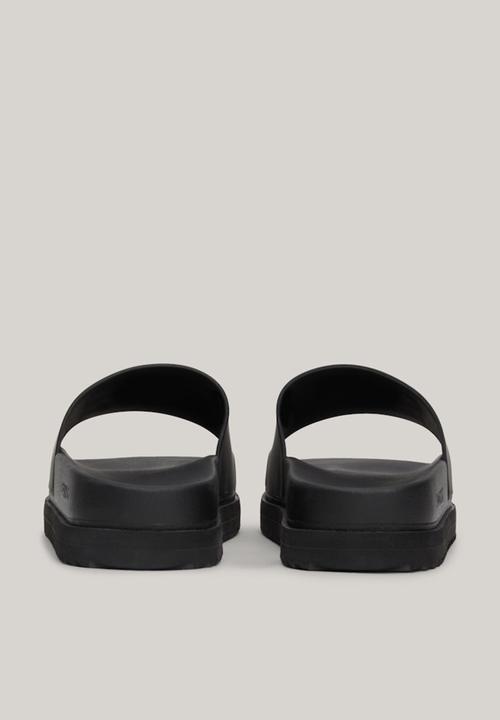 Tommy Hilfiger - Elevated flatform slide - black
