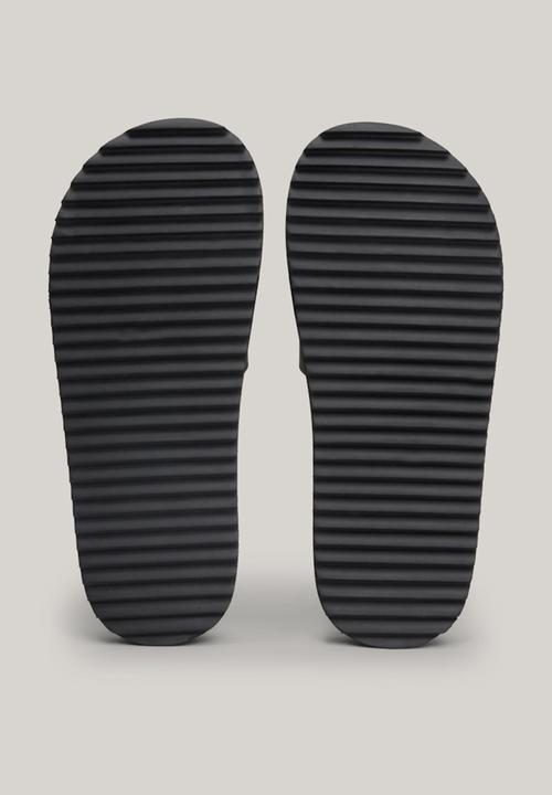 Tommy Hilfiger - Elevated flatform slide - black