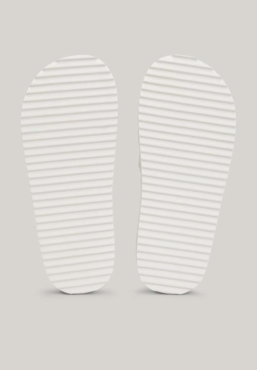 Tommy Hilfiger - Elevated flatform slide - ecru