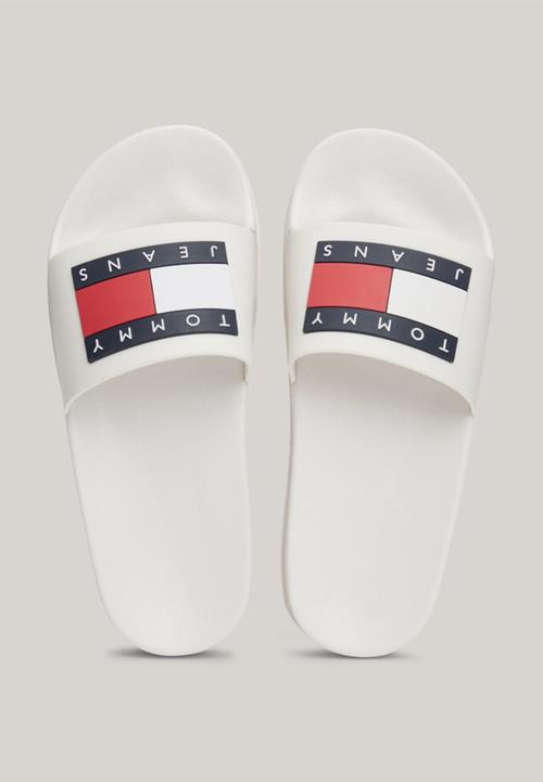Tommy Hilfiger - Elevated flatform slide - ecru