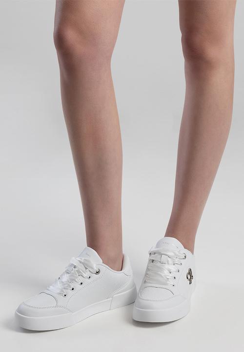 SISSY BOY - Embossed sneaker - white