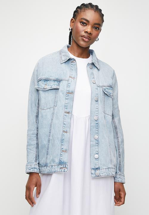 Superbalist - Denim trucker jacket - mid blue