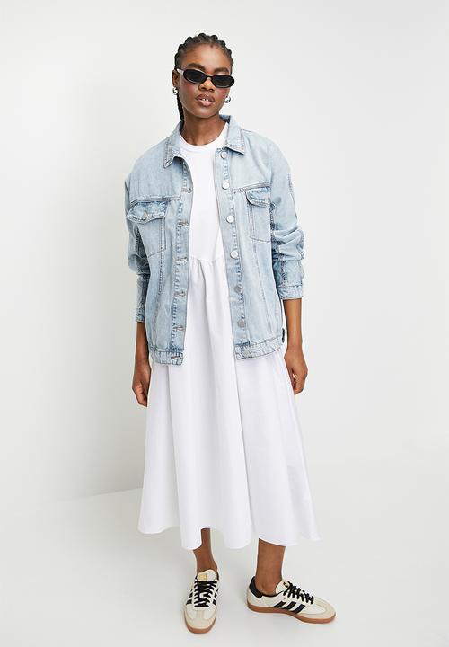 Superbalist - Denim trucker jacket - mid blue
