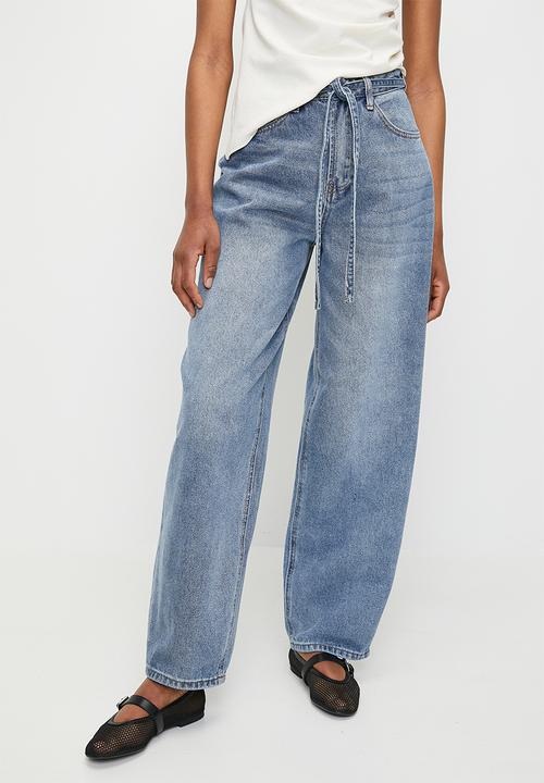 Superbalist - Denim barrel leg - mid blue