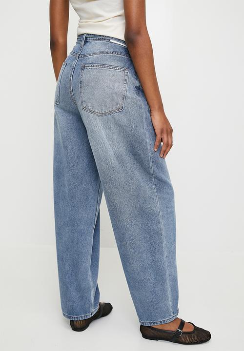 Superbalist - Denim barrel leg - mid blue