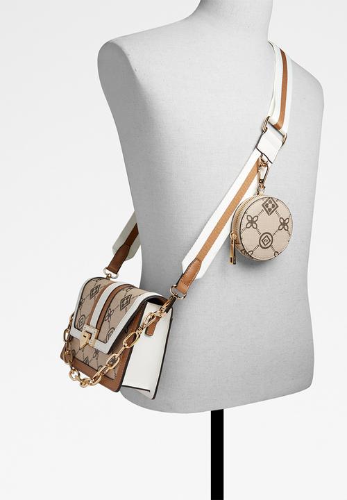 ALDO - Travelly crossbody bag - brown overflow