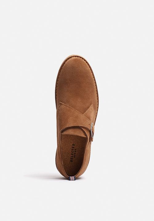 Selected Homme - Royce Light Suede Monk Shoe