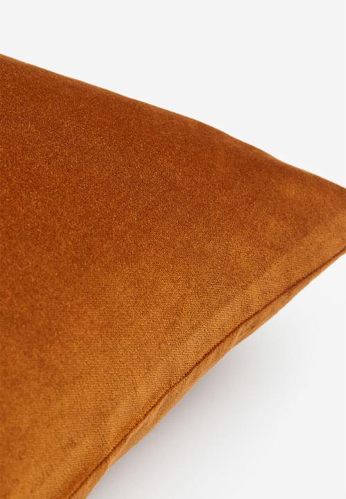 H&M - Cotton velvet cushion cover - camel