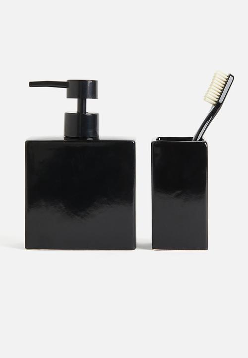 H&M - Stoneware soap dispenser - black