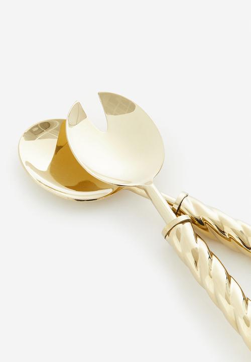 H&M - Metal salad servers - gold-coloured