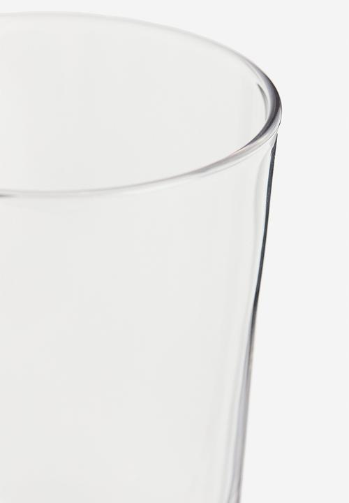 H&M - Tall glass tumbler - clear glass 