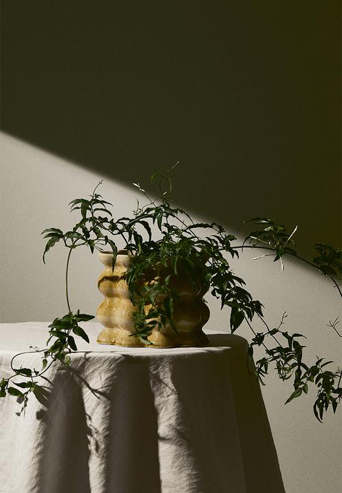 H&M - Reactive-glaze plant pot - yellow