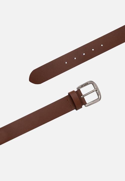 Replay - Crust Bufalo Pull-Up Leather Belt - Tan