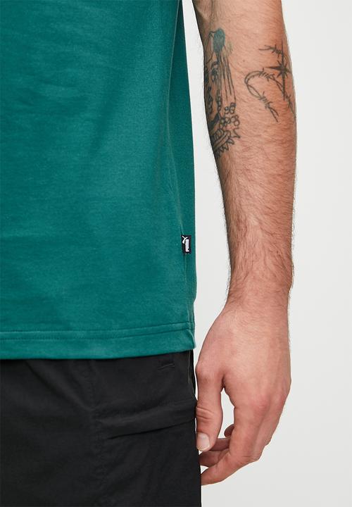 PUMA - Graphics Puma Wording Tee - Cold Green