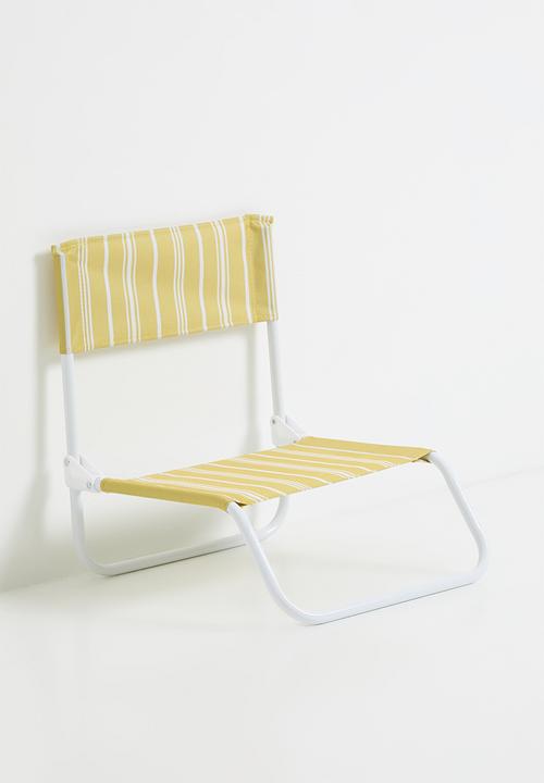 H&S - Folding beach chair - Yellow