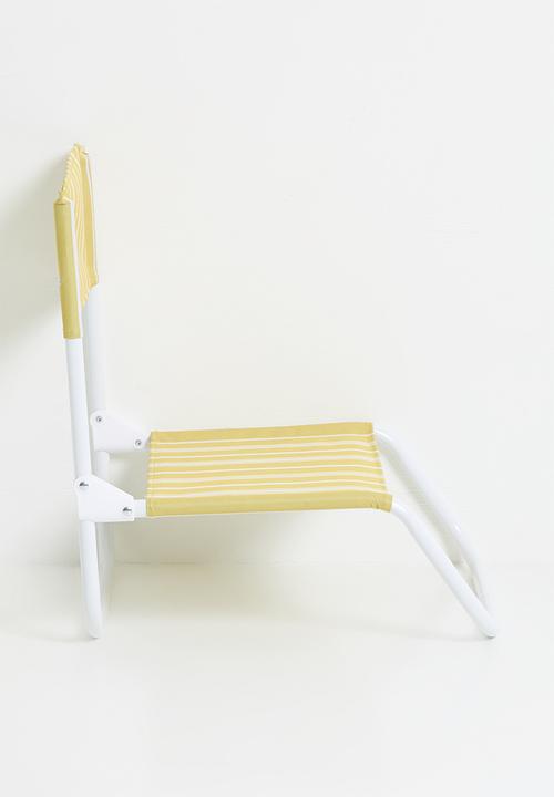H&S - Folding beach chair - Yellow