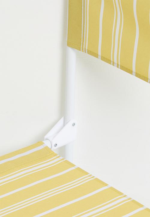 H&S - Folding beach chair - Yellow