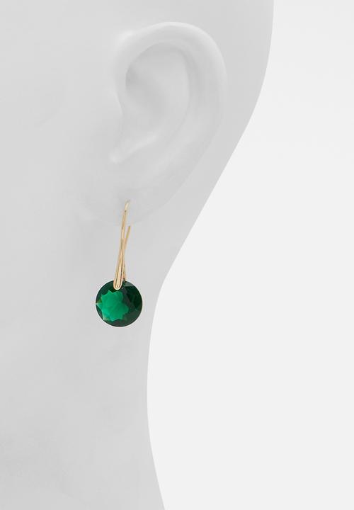 ALDO - Depson earrings - dark green
