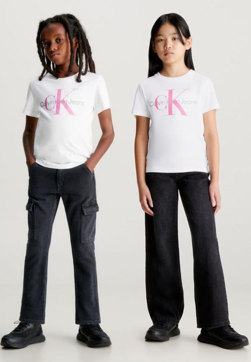 Calvin Klein - Ckjk ck monogram short sleeve T-shirt kids - bright white