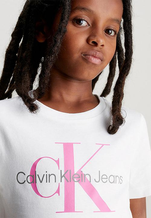 Calvin Klein - Ckjk ck monogram short sleeve T-shirt kids - bright white