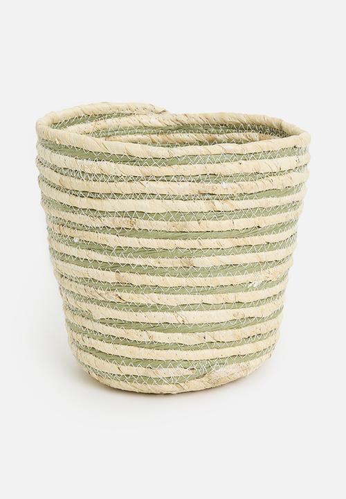 H&S - Straw Basket Set of 3