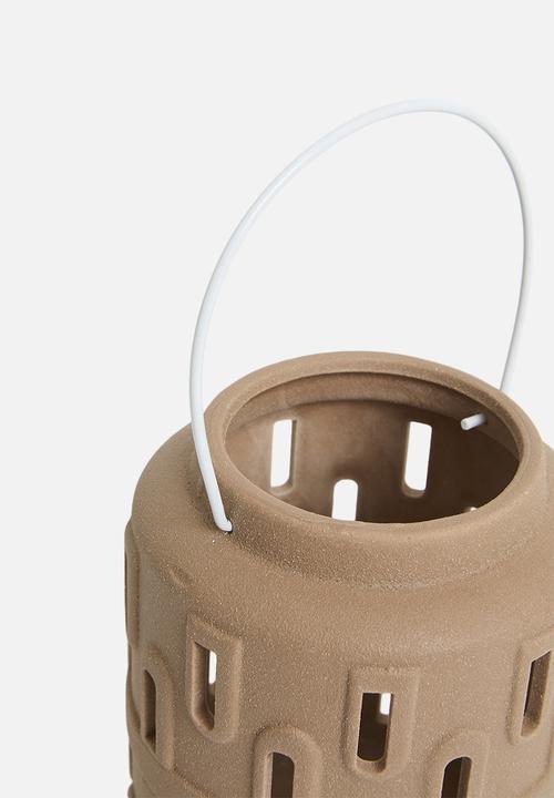 H&S - Holly lantern - Teracotta