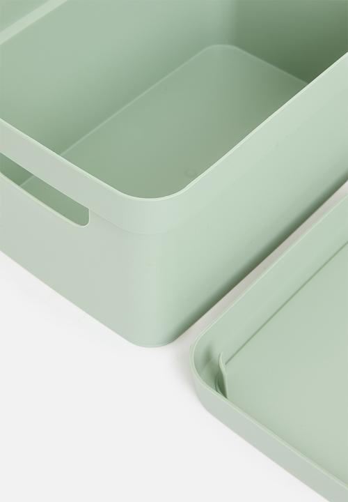 Storage Solutions - Stack storage box w lid - Green